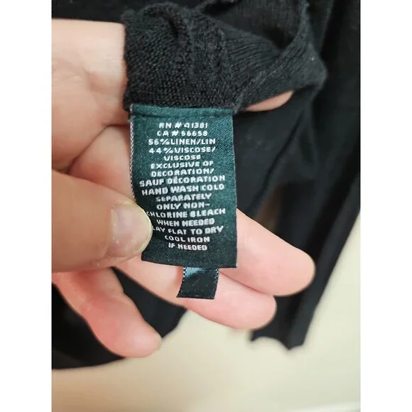 Ralph Lauren Eyelet Back Button Down Light Weight Cardigan SZ M - Picture 4 of 4